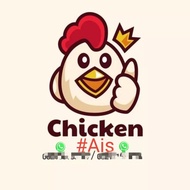 stiker label makanan ringan produk ayam chiken