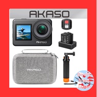 AKASO Brave7 Action Camera 4K60FPS Underwater Camera with Floating Hand Grip + Carrying Bag Action C