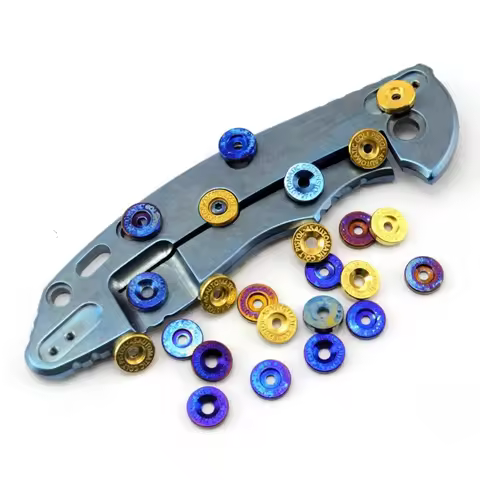 2/4/10pcs Brass / Titanium Alloy Knife Lockbar Stabilizer Thumb Push Screws For Rick Hinderer XM18 S