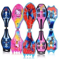 X.D Scooters Skateboard Children3One6Scooter Scooter Cute Scooter Swing Double Wheel Spider-Man Flash Elementary School