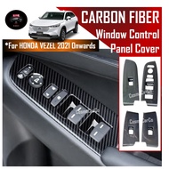🔥SG SELLER🔥Honda VEZEL HR-V 2021 2022-Present Window Control Panel Cover RHD Carbon Fiber Trim Interior Accessories