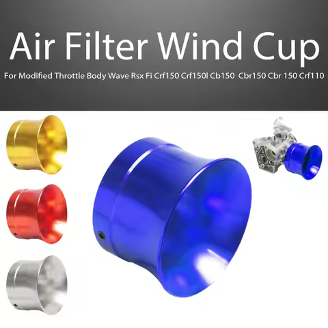 47mm Air Filter Motorbike Wind Cup Horn Cup For Modified Throttle Body Wave Rsx Fi Crf150 Crf150l Cb