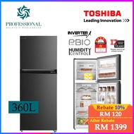 【Lowest Price】TOSHIBA Inverter 360L/ 400L/ 490L/ 530L 2 DOOR Refrigerator Pure Bio Peti Sejuk peti sejuk peti ais