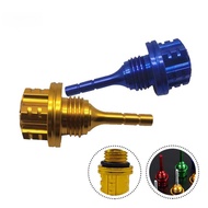 Motorcycle Engine Oil Dipstick CNC Aluminum Alloy Style Hexagon Plum Blossom Oil Dipstick Motorcycle