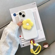 Simple Flowers Holder Candy Color Phone Case For Samsung Galaxy S22 S24 Plus Ultra FE M12 F12 M10S F