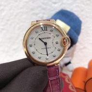 Blue 36 Series CARTIER WJBB Automatic001018machinery Watch Rose Gold Ladies  Cartier Balloon With