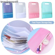 TRENDYZONE0I Accordion Zipper Bag, Large Capacity 13 Pockets Test Paper Storage Bag, Portable Waterp
