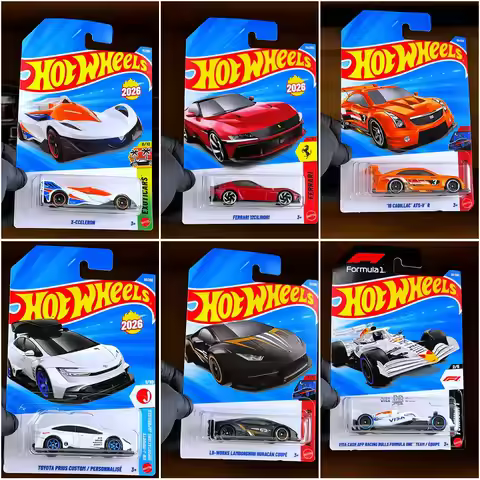 Mattel Hot Wheels 2026D Hot Wheels Cars Boys Toys 1/64 Alloy Formula Bull Ferrari Lamborghini Huraca