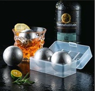 SUMILABEL - (兩粒裝) 304不銹鋼冰塊 威士卡速凍冰粒 55MM冰鎮大冰球