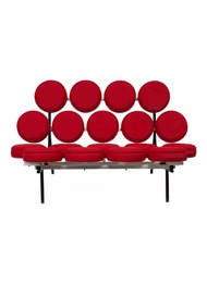 HERMAN MILLER NELSON MARSHMALLOW SOFA — CREPE CHERRY