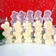 Mold Leaf DIY Candle Epoxy Daisy Silicone Incense Home Decor Resin Soap Multi-layered Four Stacked