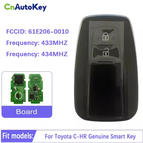 CN007124 Aftermarket Smart Auto Key Control For 2018 Toyota CHR Genuine Remote 2 Button With 433mhz 