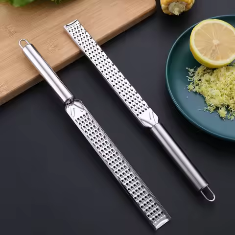 1pcs 20cm Kitchen Grater Lemon Citrus Fruit Peeler Ginger Garlic Long Chocolate Grater Cheese Spices