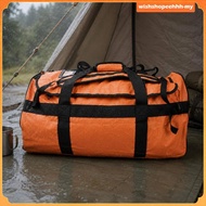[WishshopeehhhMY] Travel Duffel Backpack Sewn Construction Outdoor Travel Backpack Orange 90L