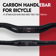 ThinkRider Mtb Carbon Handlebar Bicycle Handlebar 31.8*600-720/740/760mm Matt Black Handlebars For Mountain Bike Accessories