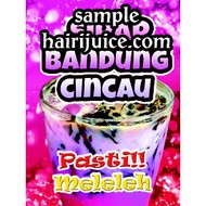 Sticker Air Balang Sirap Bandung Cincau Kalis Air ( 9 x 12 inci )