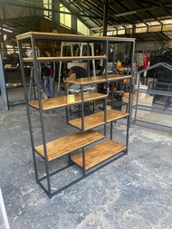 ชั้นวางต่างระดับเอนกประสงค์-ไม้พาราเคลือบสีให้ ขนาด35 ยาว120สูง170 ซม..ราคา6590บาท อีกขนาด35ยาว130 ส