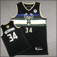 HQ5 2021 Final NBA Jersey Milwaukee Bucks No.34 ANTETOKOUNMPO Classic Jersey Sports Vest Commemorati