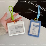 Transparent Transparent Card Holder Keychain Campus Card Work Permit Card Holder