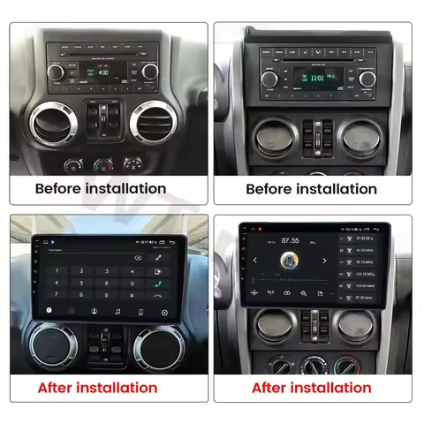For Jeep Wrangler 3 JK 2010-2018 Car Radio Android 15 2DIN Stereo Receiver Auto Audio Multimedia Pla