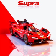 Ferrari499p Alloy car model, pull-back and forward movement, finely crafted, collectible display pie