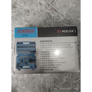FLYMAN USA MECHANIC TOOL 53PCS 1/4DR.SOCKET SET FLYMAN