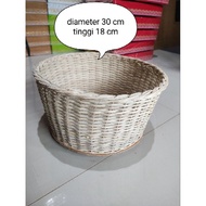 Rattan laundry basket