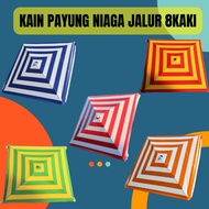 KAIN PAYUNG NIAGA 8KAKI KAIN PAYUNG JALUR SESUAI UNTUK NIAGA PASAR MALAM KAIN PAYUNG 2 WARNA