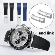 Rubber Strap for Rolex Daytona Submariner Yacht-Master – Waterproof, Flawless Fit, with End Link Kit