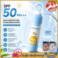 👍SG Seller SPF50+ PA+++ Children's sunscreen spray 150ml Sunblock Spray Face and Body UV Waterproof 