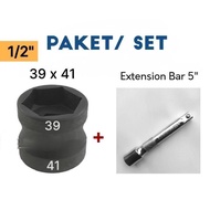 MATA Cvt Shock Lock Eye Package 39x41+Extension Bar 5", Double Socket 39x41mm Matic Motorcycle Clutc