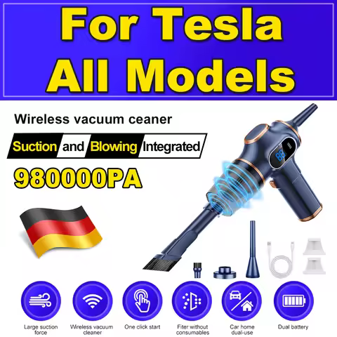 Car Vacuum Cleaner 120W Handheld Cordless Portable Mini Air Duster 980000Pa Strong Suction USB Charg