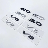 Letter Emblem Chrome Glossy Black ABS 3.0 5.0 V6 V8 20T 25T 30T 35T for Jaguar XJ F-TYPE F-PACE E-PA