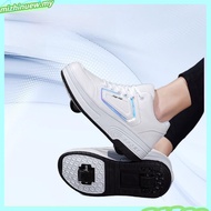 [Ready Stock] Heelys Shoes Roller Blades Kick Roller Shoes Men's and women's high-looking and shrink