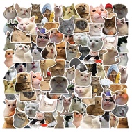 50PCS Kawaii Cat Mood Meme สติกเกอร์ Sticky ความงามตกแต่งโทรศัพท์ DIY เครื่องเขียนสมุดภาพโรงเรียนสติ
