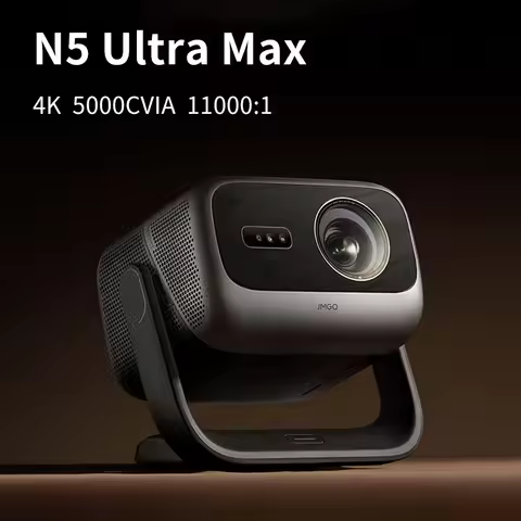 JMGO N5 Ultra Max 4K UHD Projector 5000 CVIA Lumens ±130% Shift 8GB+128GB for Home Theater Gaming