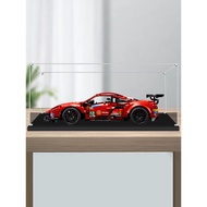 [Acrylic Display Case] Fits Lego 42125 Ferrari 488GTE Clear Acrylic Dustproof Showcase, Figure Stora