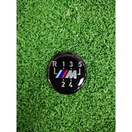 BMW E23 E28 E30 E32 E34 E36 E38 E39 E46 E53 E87 E90 M3 M5 GEAR KNOB 5 SPEED EMBLEM ONLY(NOT INCLUDE 