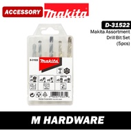 MAKITA Accessories D-31522 Assortment Drill Bit Set [5pcs]