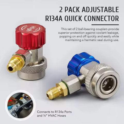 R134a R1234yf automobile fluoride meter connector adapter air conditioner refrigerant adjustable man
