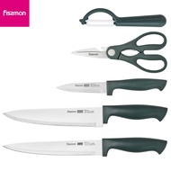 Fissman 5pcs Kitchen Tools Set, Knives Set/Stainless Steel Knife Accessories with Scraper and Scisso