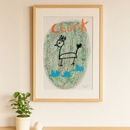 CLUCK 雞插畫 動物森友會系列 A4印刷品 雞圖卡 雞藝術畫