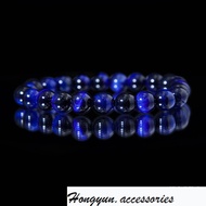 Hongyun Hongyun-ew-5A Natural Lapis Lazuli Tiger Eye Bracelet Fashion Art Retro Men Women Round Bead