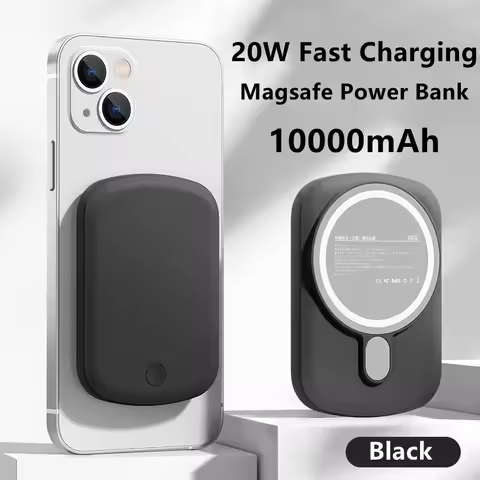 Xilecaly PD20W Magsafe Power Bank 10000mAh Magnetic Wireless Charger External Battery Fast Charging 