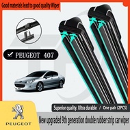 peugeot 407 D2 (2004-2012) WIPER  New Upgrades Car Double Rubber Strip Wiper  (28''/28'')