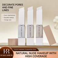 H HAICUIER Color-changing Foundation Stick Light Moisturizing Fit Non-sticking Powder Light Thin Fou