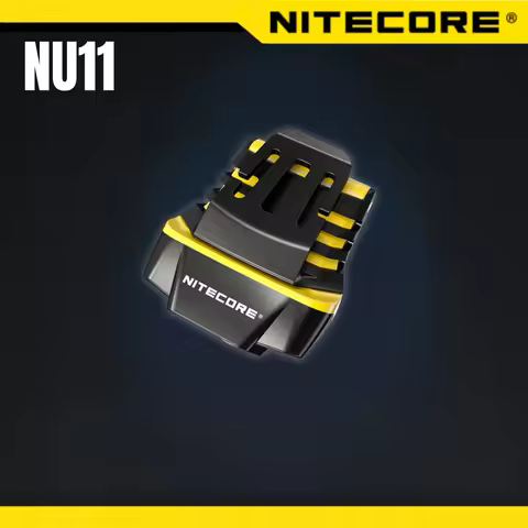 Fishing NITECORE Headlamp NU11 Clip-on Cap Light Running Touch Control for Camping Hiking Climbing -