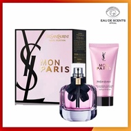 YVES SAINT LAURENT YSL MON PARIS EDP 50ML+50ML PERFUME LOTION TRAVEL SET