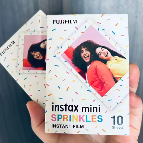 10-100 Sheets Fujifilm Instax Mini 12 Films Sprinkles for Instanx Mini 40 90 Evo 7+ SE Mini LiPlay I