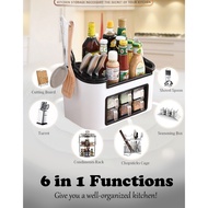 Multifunctional Kitchen Storage Organizer Set | Bekas Tempat Letak Rempah Ratus | Spice Racks